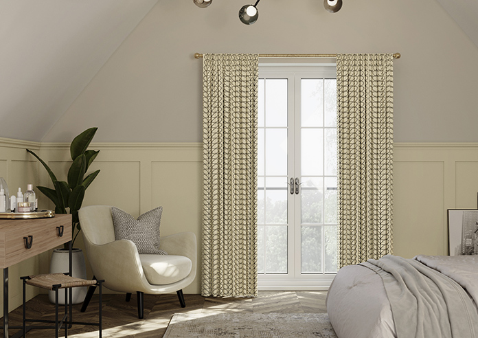 Orla Kiely Linear Stem, Black - Made to Measure Curtains - Image 3